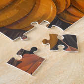 シベリア猫の秋の収穫感謝祭 ジグソーパズル (側面)