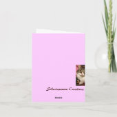 シベリア猫ノートカード カード (裏面)