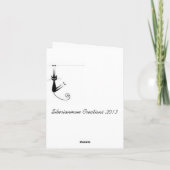 シベリア猫ノートカード カード (裏面)