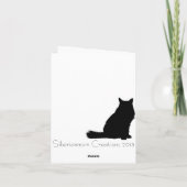 シベリア猫ノートカード カード (裏面)