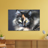 シベリア猫 キャンバスプリント (インサイチュ (リビング))