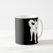 シベリア産ハスキー犬 コーヒーマグカップ (正面右)