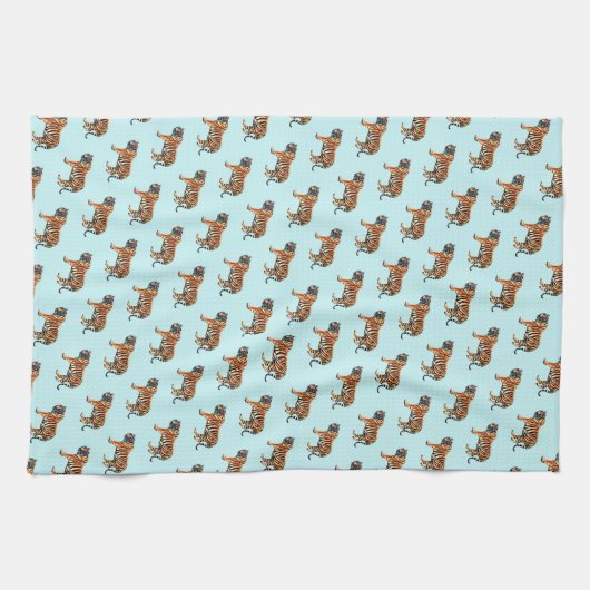 シベリア虎 キッチンタオル (横)
