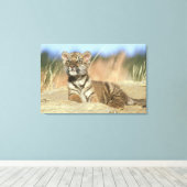 シベリア虎 キャンバスプリント (インサイチュ (ウッドフロア))