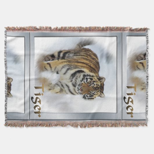 シベリア虎 スローブランケット (正面)
