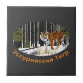 シベリア虎 タイル (正面)