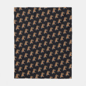 シベリア虎 フリースブランケット (正面)