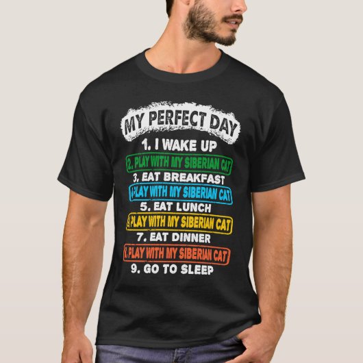 シベリア遊猫がSに行く完璧な日 Tシャツ (正面)