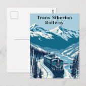 シベリア鉄道レトロ旅行 ポストカード (正面/裏面)