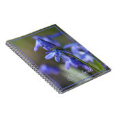 シベリア青シソ（木目）花 ノートブック (右側)