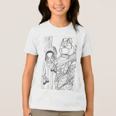 シベリア飛んでいるリス色 トライブレンドＴシャツ (正面)