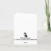 シベリア魔法ノートカード カード (裏面)