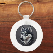 シベリア黒 キーホルダー (正面)