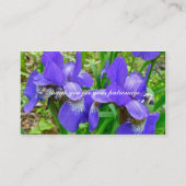 シベリア・アイリス・ビジネス・カード 名刺 (裏面)