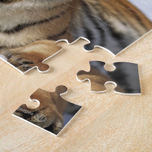 シベリア・タイガー、アジア、パンテラ・ティグリス・アルタイカ、 ジグソーパズル (側面)