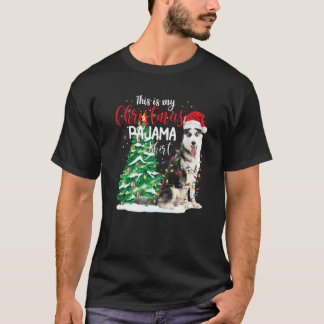 シベリア・ハスキーこれは私のクリスマスパジャマ犬 Tシャツ