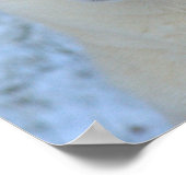 シベリア・ハスキーの白いポスター ポスター (角)