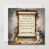 シベリア・ハスキー犬とメッセージ シーズンカード (裏面)