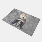 シベリア・ハスキー神父 ドアマット (アングル)