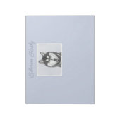 シベリア・ハスキー絵画の犬アート ノートパッド (回転)