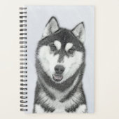 シベリア・ハスキー絵画の犬アート プランナー手帳 (正面)
