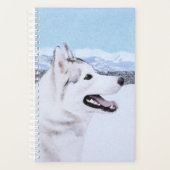 シベリア・ハスキー絵画の犬アート プランナー手帳 (正面)