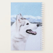 シベリア・ハスキー絵画の犬アート プランナー手帳 (裏面)