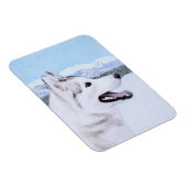 シベリア・ハスキー絵画の犬アート マグネット (右側)