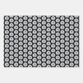 シベリア・ハスキー絵画の犬アート ラッピングペーパーシート (正面3)