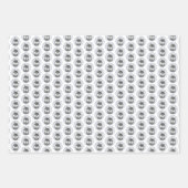 シベリア・ハスキー絵画の犬アート ラッピングペーパーシート (正面2)