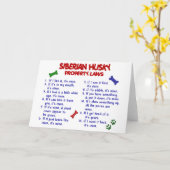 シベリア・ハスキー財産法2 カード (黄色い花)