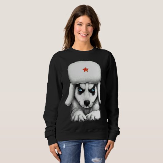 シベリア・ハスキー33 スウェットシャツ (正面フル)