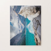 シベリア・ハスキー・カナダ湖 ジグソーパズル (縦)