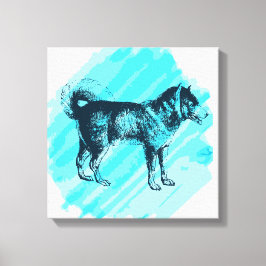 シベリア・ハスキー キャンバスプリント