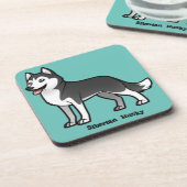 シベリア・ハスキー コースター (左側)