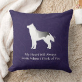 『シベリア・ハスキー・ド考えるッグ・オブ・ユー』 クッション (ブランケット)