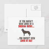 シベリア・ハスキー ポストカード (正面/裏面)