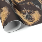 シベリア・ハスキー ラッピングペーパー (ロールコーナー)