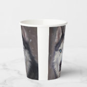 シベリア・ハスキー 紙コップ (左)