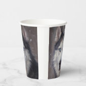 シベリア・ハスキー 紙コップ (右)