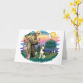 シベリア・ハスキー(#3) カード (黄色い花)