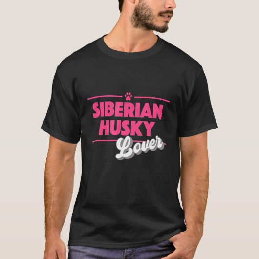 シベリア・ハスキー Tシャツ (正面)