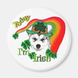 シベリア・ハスキーSt patricks day マグネット