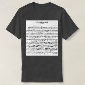 シベリウス・ヴァイオリン協奏曲長 Tシャツ (デザイン正面)