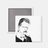 シベリウス： Sketch by Albert Engstorem (1904) マグネット (正面/裏面)