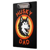 シベリ最高のアのハスキーパパ、ハスキー愛犬家ギフト クリップボード (左)