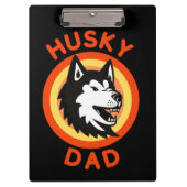 シベリ最高のアのハスキーパパ、ハスキー愛犬家ギフト クリップボード (正面)