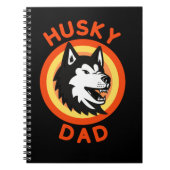 シベリ最高のアのハスキーパパ、ハスキー愛犬家ギフト ノートブック (正面)