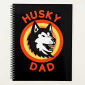 シベリ最高のアのハスキーパパ、ハスキー愛犬家ギフト プランナー手帳 (正面)