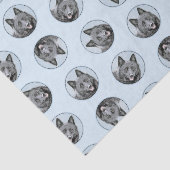 シペル絵を描ケの黒可愛いオリジナルドッグアート 薄葉紙 (詳細)